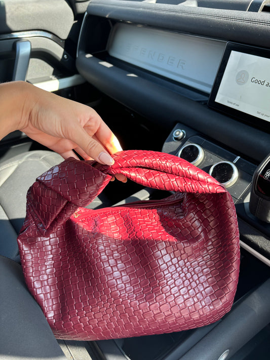 Burgundy bag